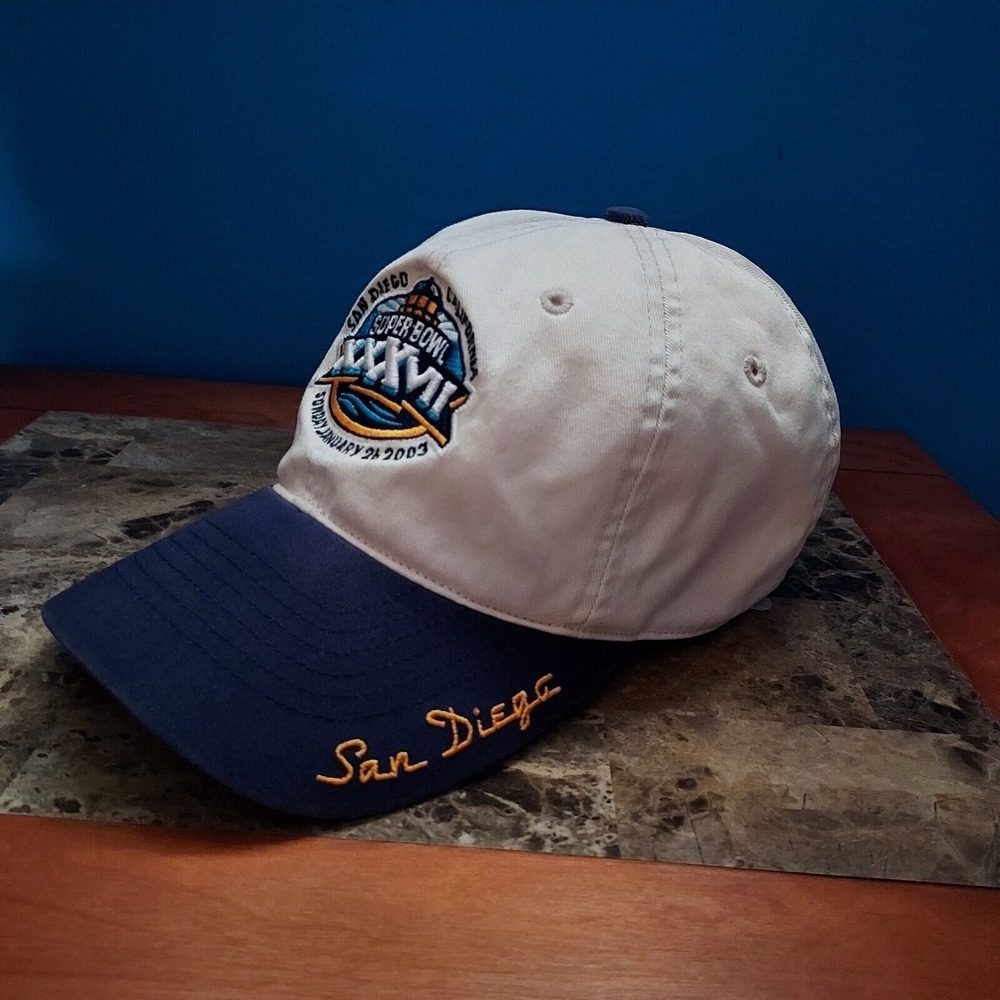 Vintage Super Bowl 23 Hat Mens Strap Back XXXVII Buccaneers Raiders NFL Football
